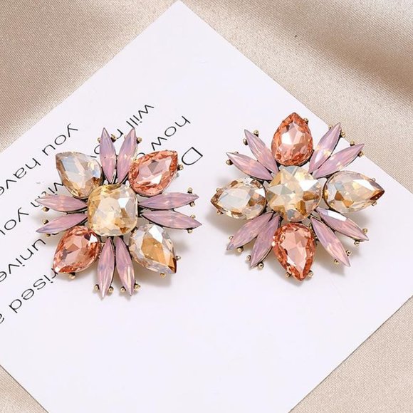 Rhinestone shapes Earring - Picture 1 of 1